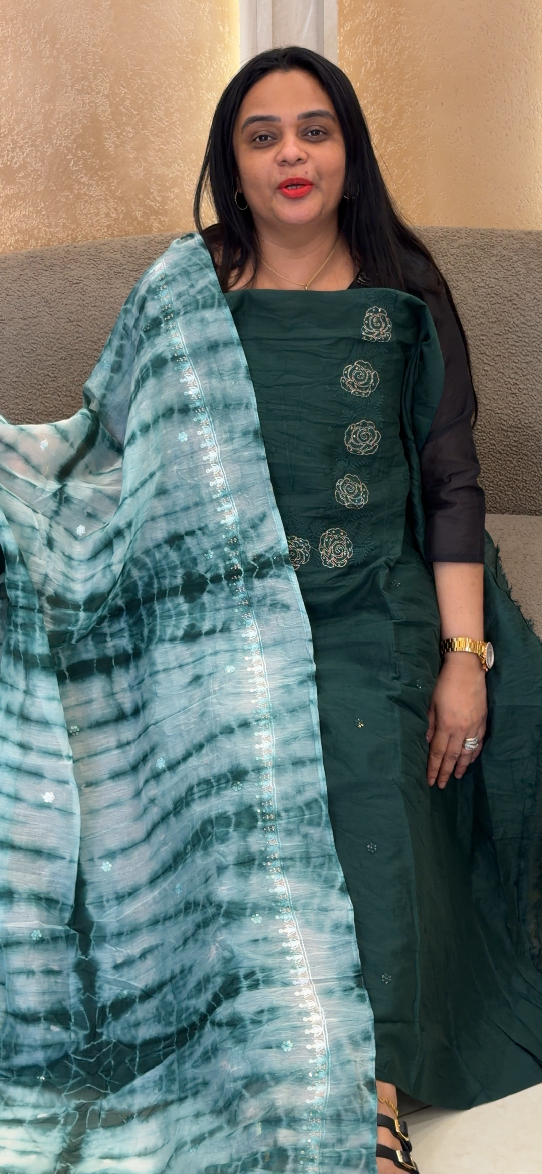 MALAI CHANDERI UNSTITCHED SALWAR SUITS - NUWA - 2127