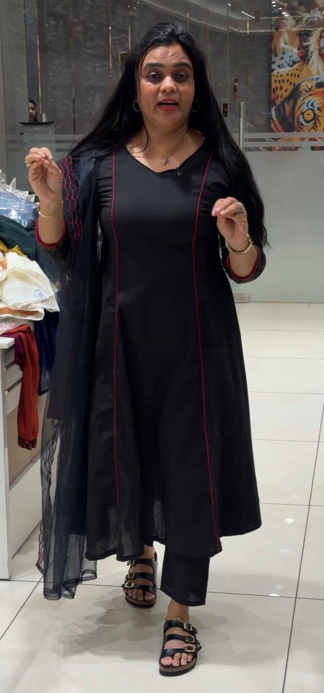 COTTON LINEN TOP,BOTTOM AND DUPATTA - NUWA-1996