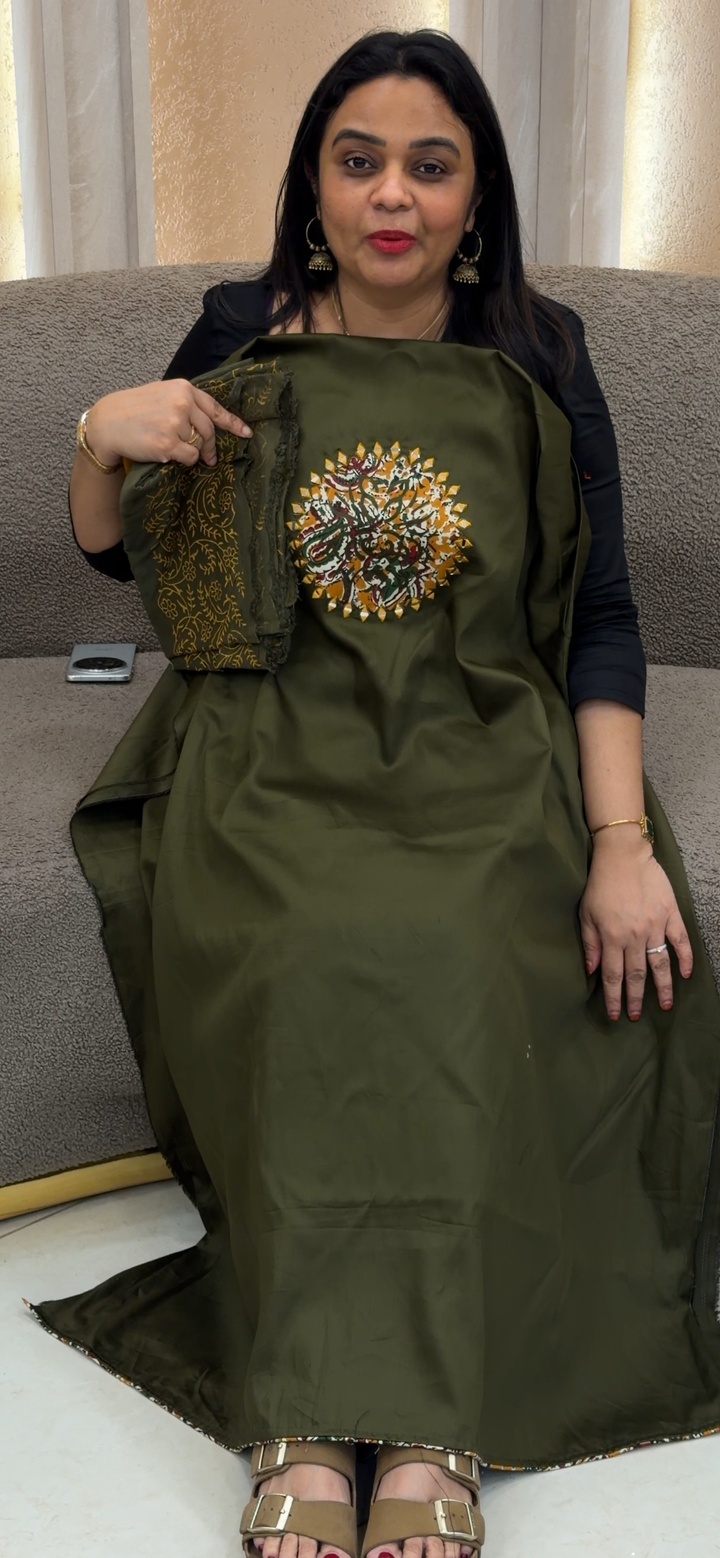 COTTON UNSTITCHED SALWAR SUITS - NUWA - 1452