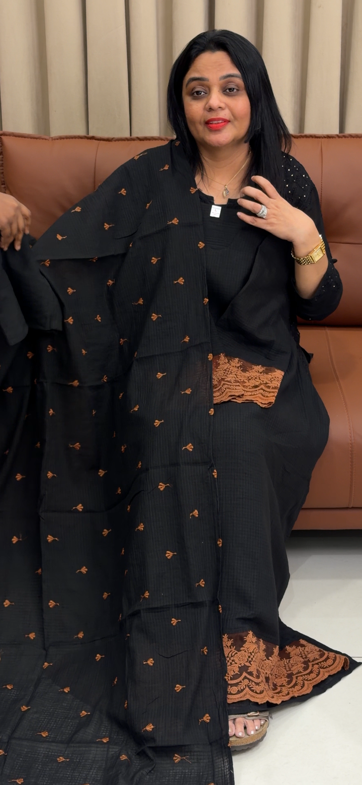 COTTON TOP, BOTTOM AND DUPATTA - NUWA - 2387