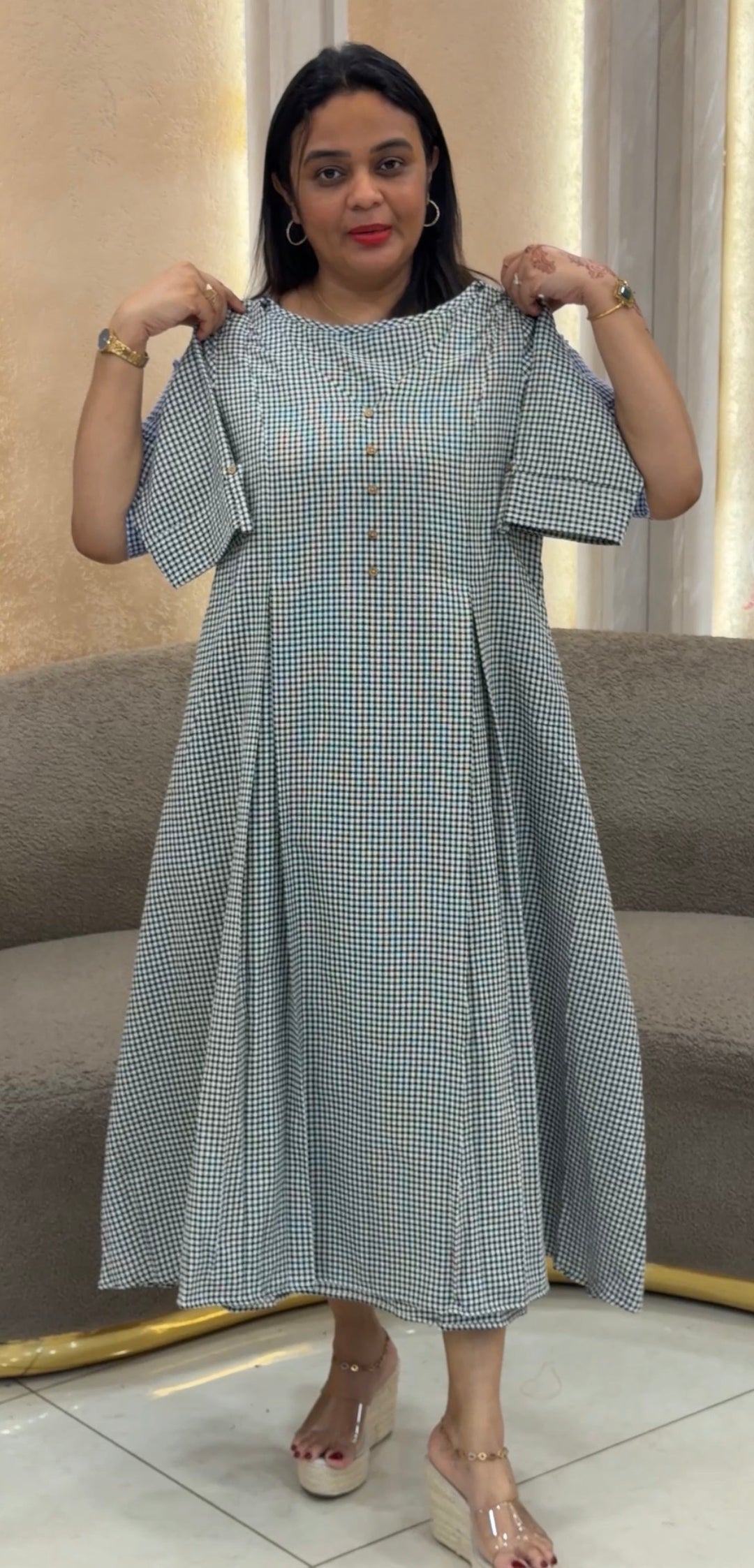 HANDLOOM COTTON FROCKS - NUWA-1225