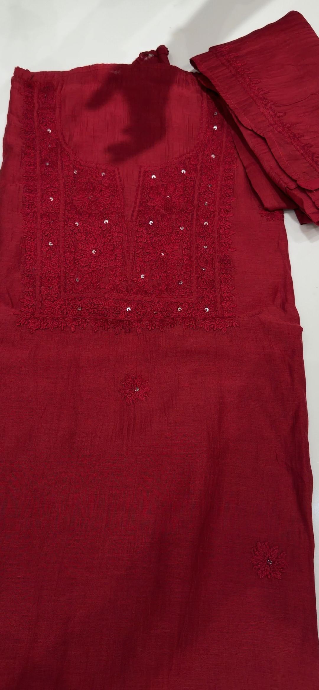 CHIKANKARI UNSTITCHED SALWAR SUITS - NUWA - 1743