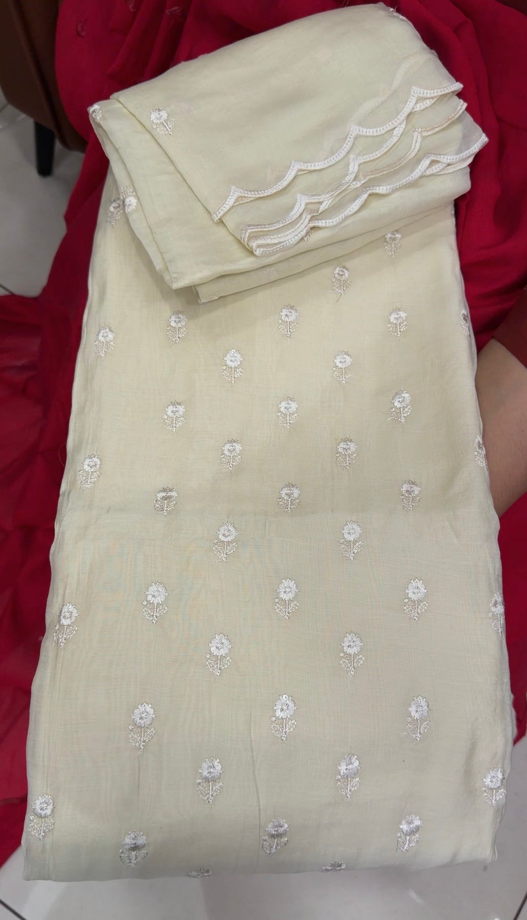 MALAI CHANDERI UNSTITCHED SALWAR SUITS - NUWA-1841