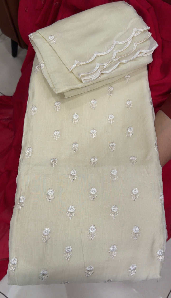 MALAI CHANDERI UNSTITCHED SALWAR SUITS - NUWA-1841