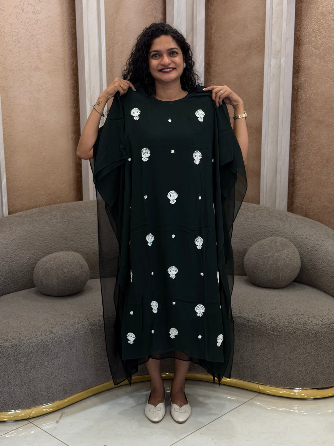 GEORGETTE DESIGNER KAFTAN - NUWA - 655