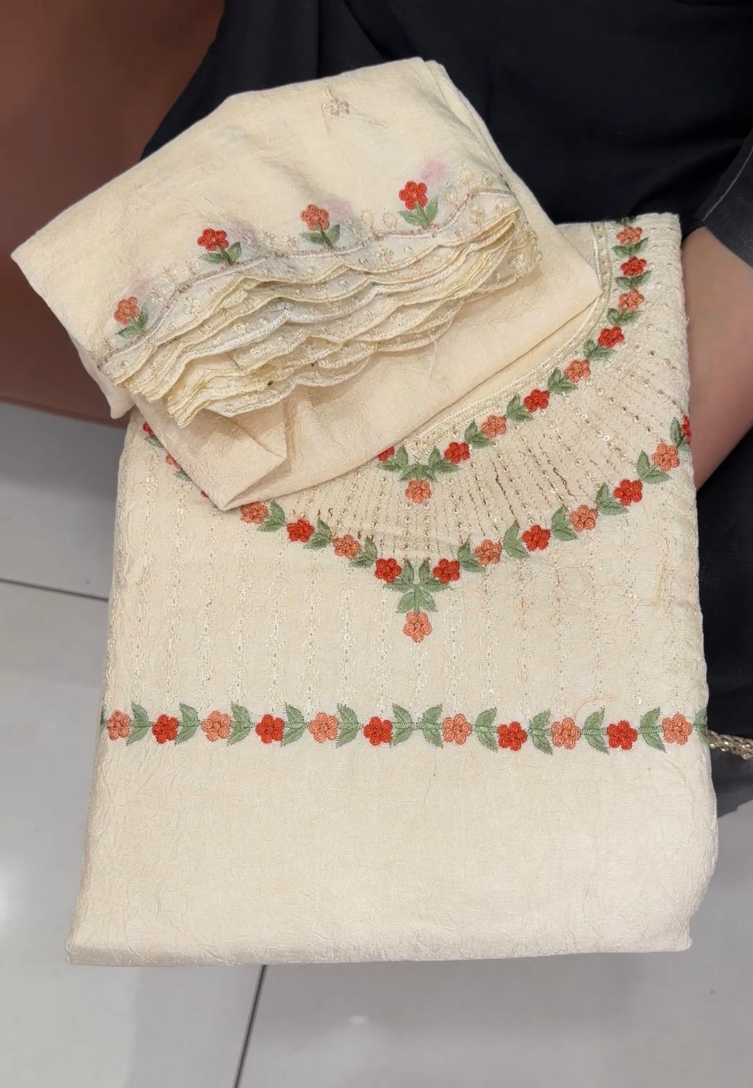 CRUSHED SILK UNSTITCHED SALWAR SUITS - NUWA-1702