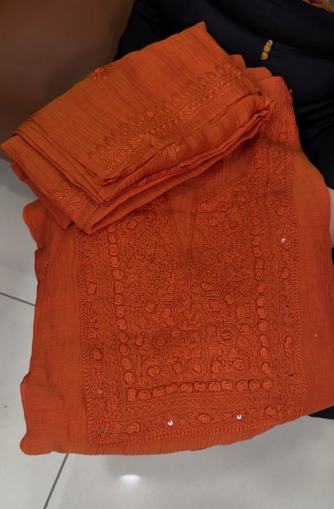 MUL CHANDERI UNSTITCHED SALWAR SUITS - NUWA-1508