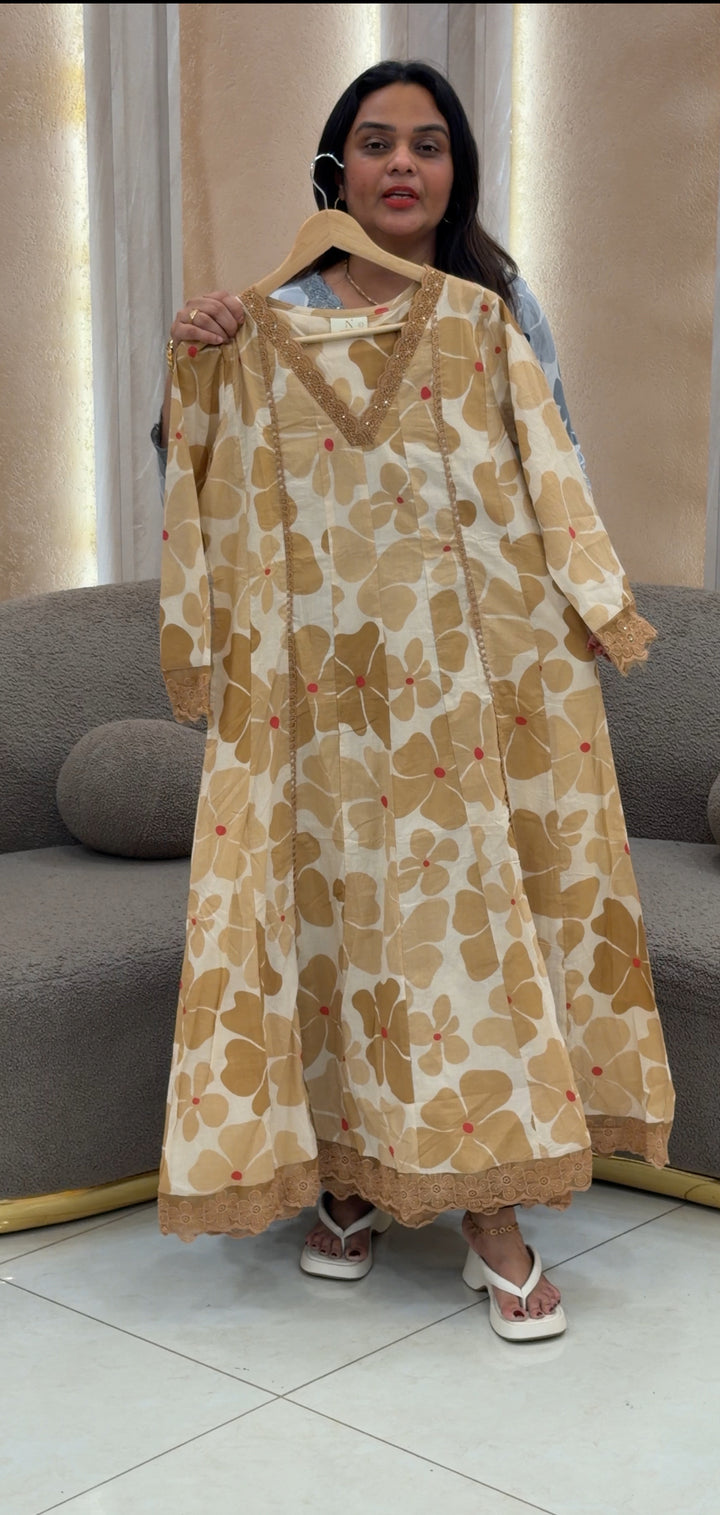 PRINTED ANARKALI TOP - NUWA-442