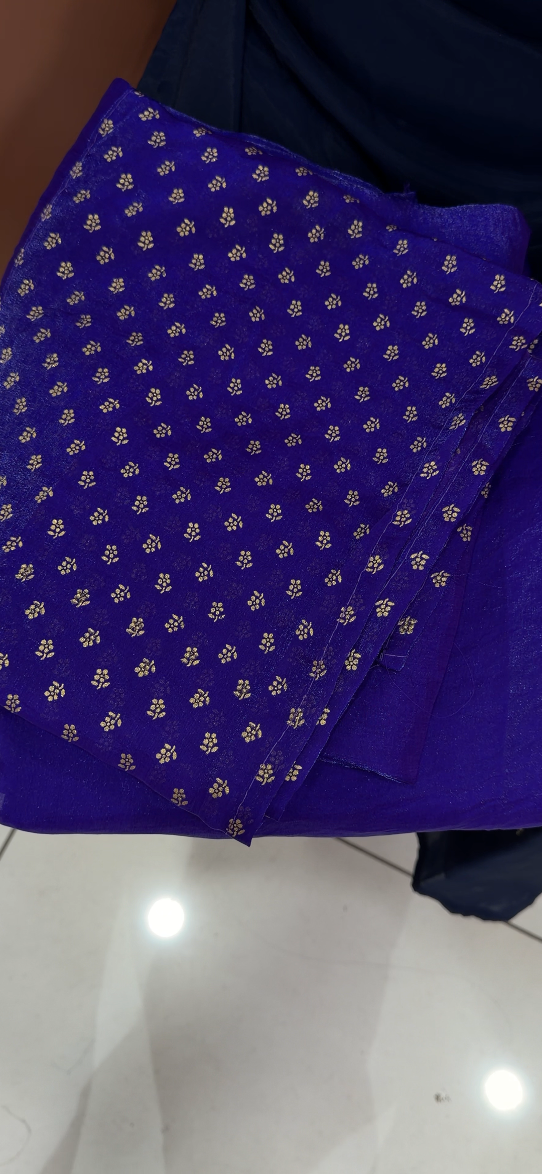 VELVET ORGANZA UNSTITCHED SALWAR SUITS - NUWA - 1989