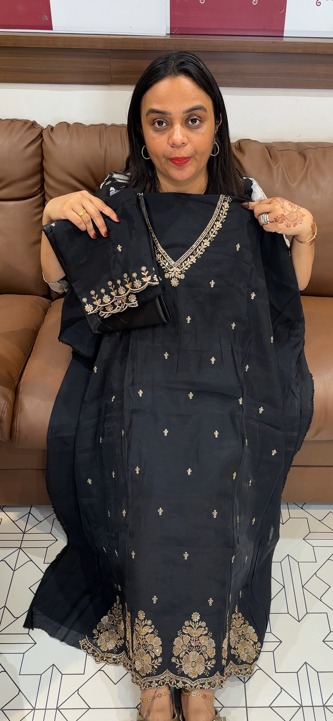 MUL CHANDERI UNSTITCHED SALWAR SUITS - NUWA - 652