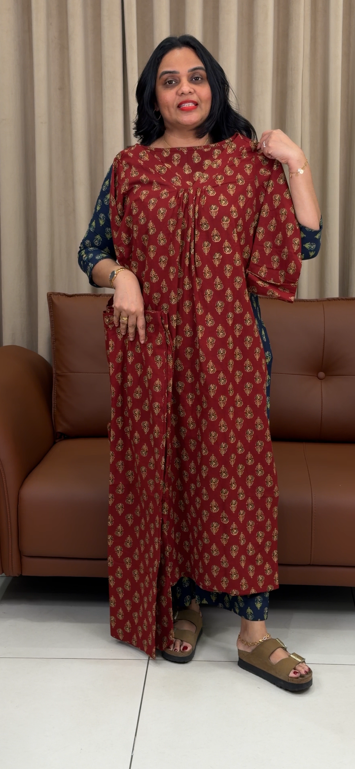 IN-HOUSE PRINTED COTTON TOP AND BOTTOM - NUWA - 1341