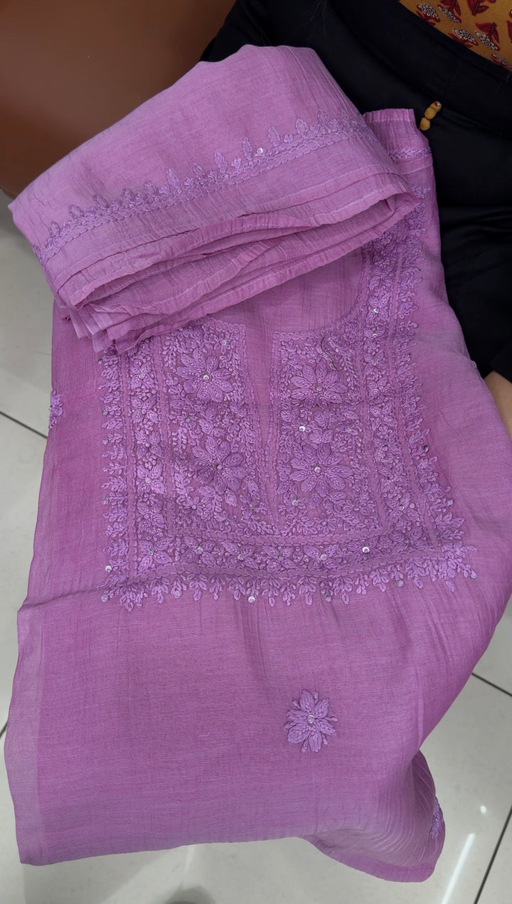 MUL CHANDERI UNSTITCHED SALWAR SUITS - NUWA-1508