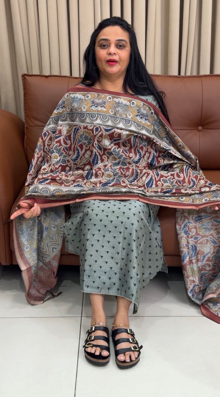 MAHESWARI SILK UNSTITCHED SALWAR SUITS - NUWA-1941