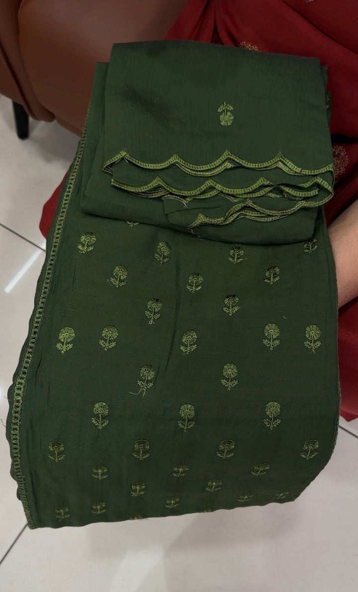 MALAI CHANDERI UNSTITCHED SALWAR SUITS - NUWA-1841