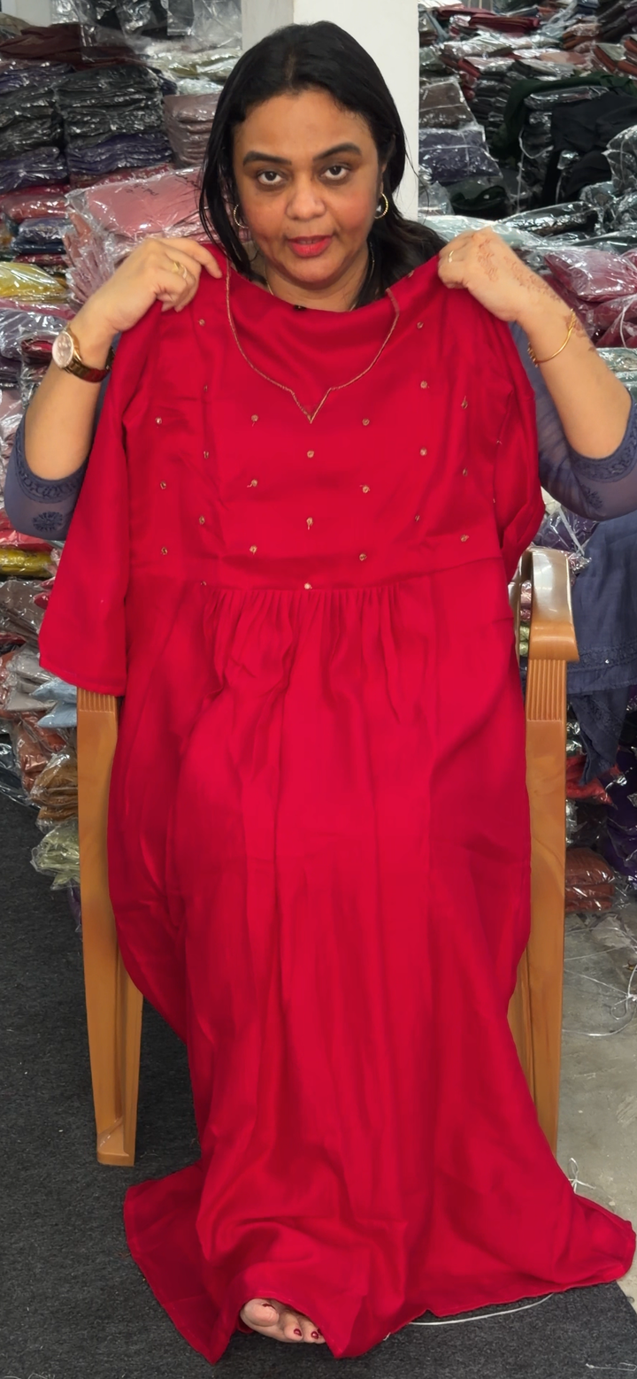 VICHITRA SILK LONG TOP - NUWA - 1265