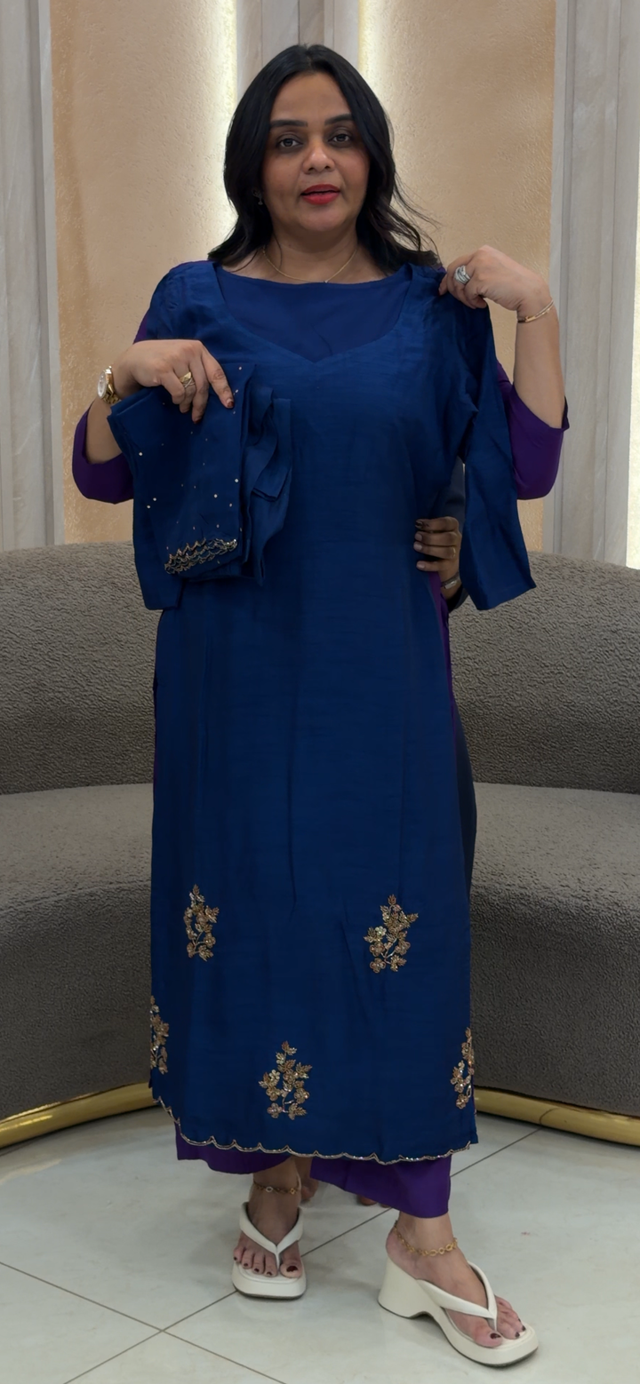 SILK  TOP, BOTTOMA AND DUPATA - NUWA-885