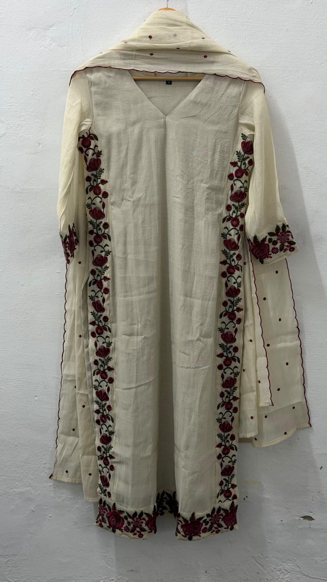 SILK LINEN TOP,BOTTOM AND DUPATTA - NUWA - 2509