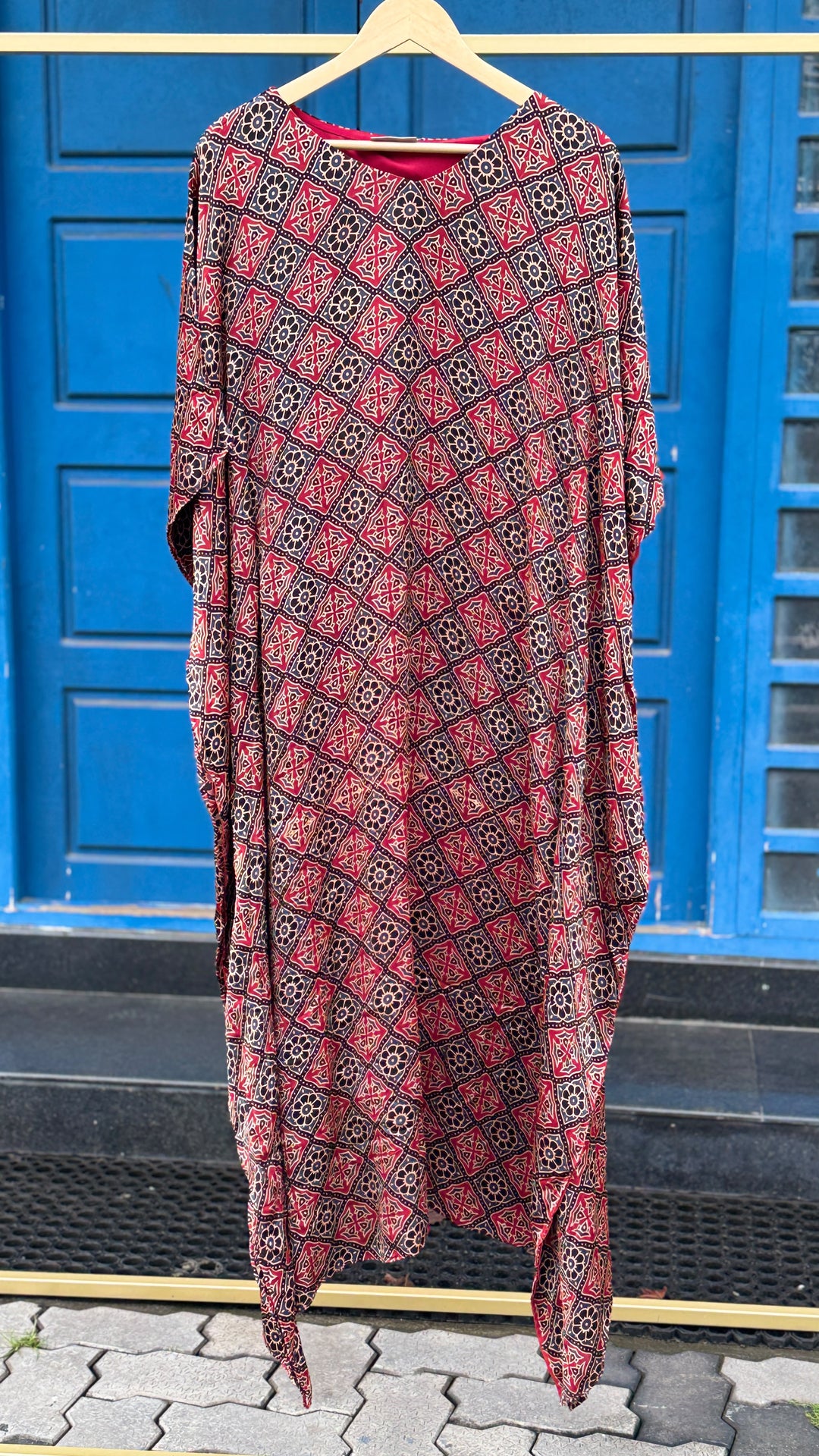 AJRAKH PRINTED KAFTAN TOPS - NUWA - 2507