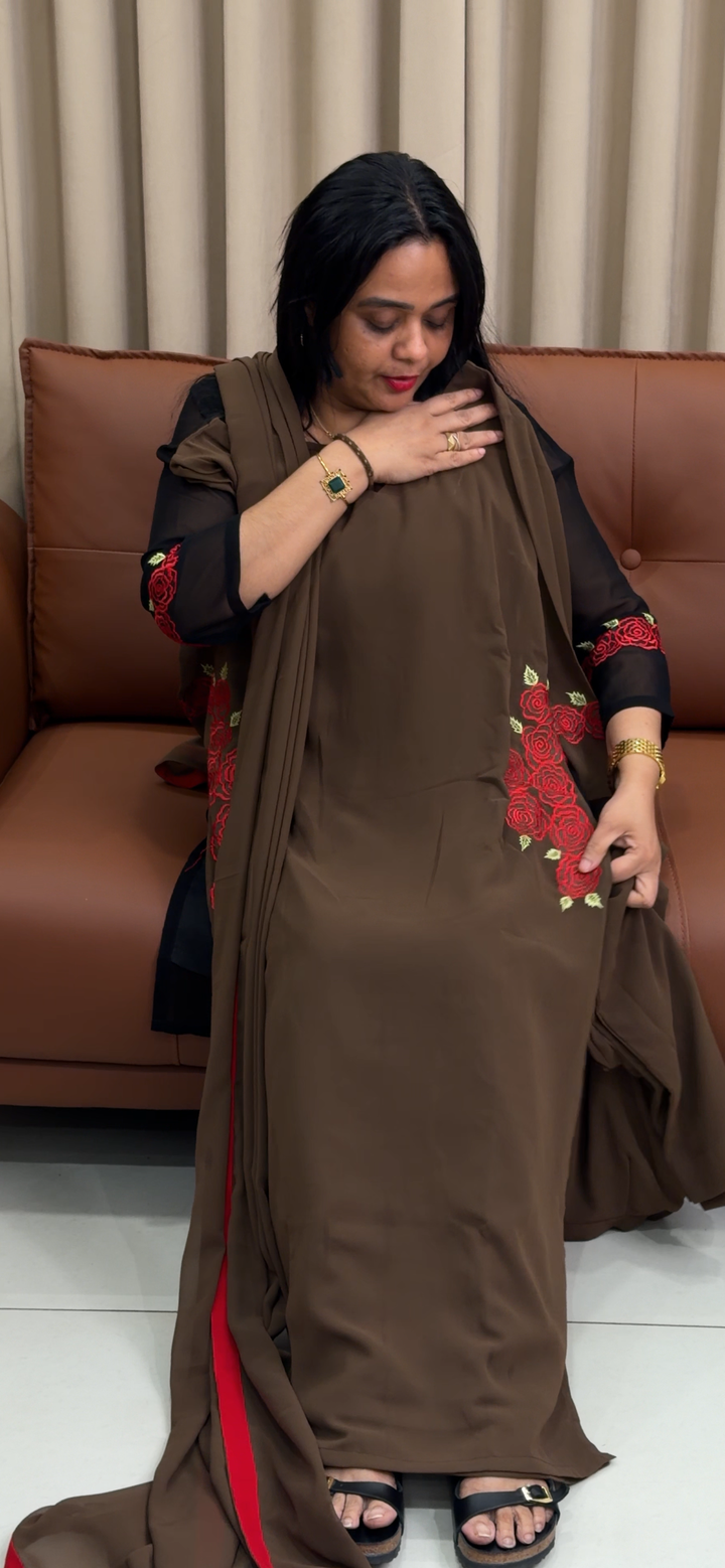 IN-HOUSE FAUX GEORGETTE TOP AND DUPATTA  - NUWA - 2155