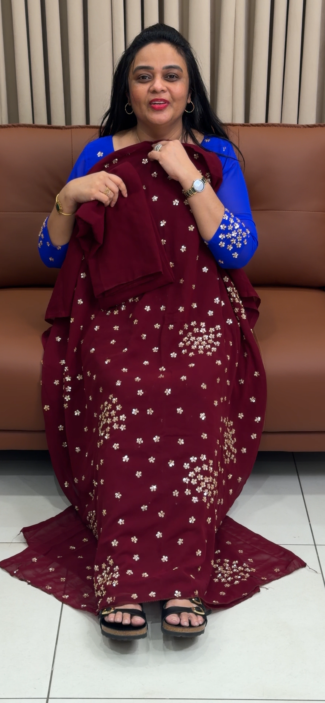HAND WORKED UNSTITCHED SALWAR SUITS - NUWA - 1974