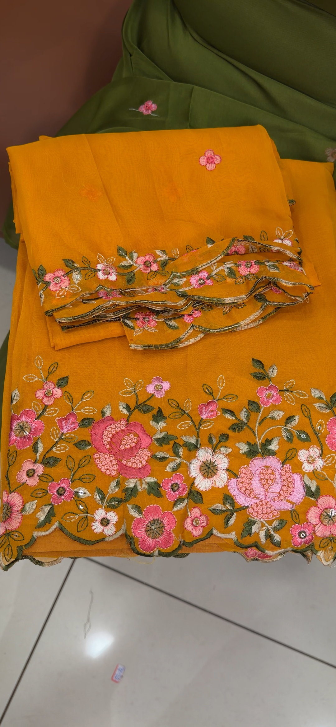 SOFT ORGANZA UNSTITCHED SALWAR SUITS - NUWA - 1533