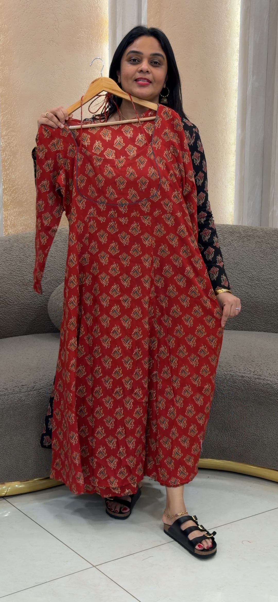 IN-HOUSE PRINTED COTTON LONG TOPS - NUWA - 1670