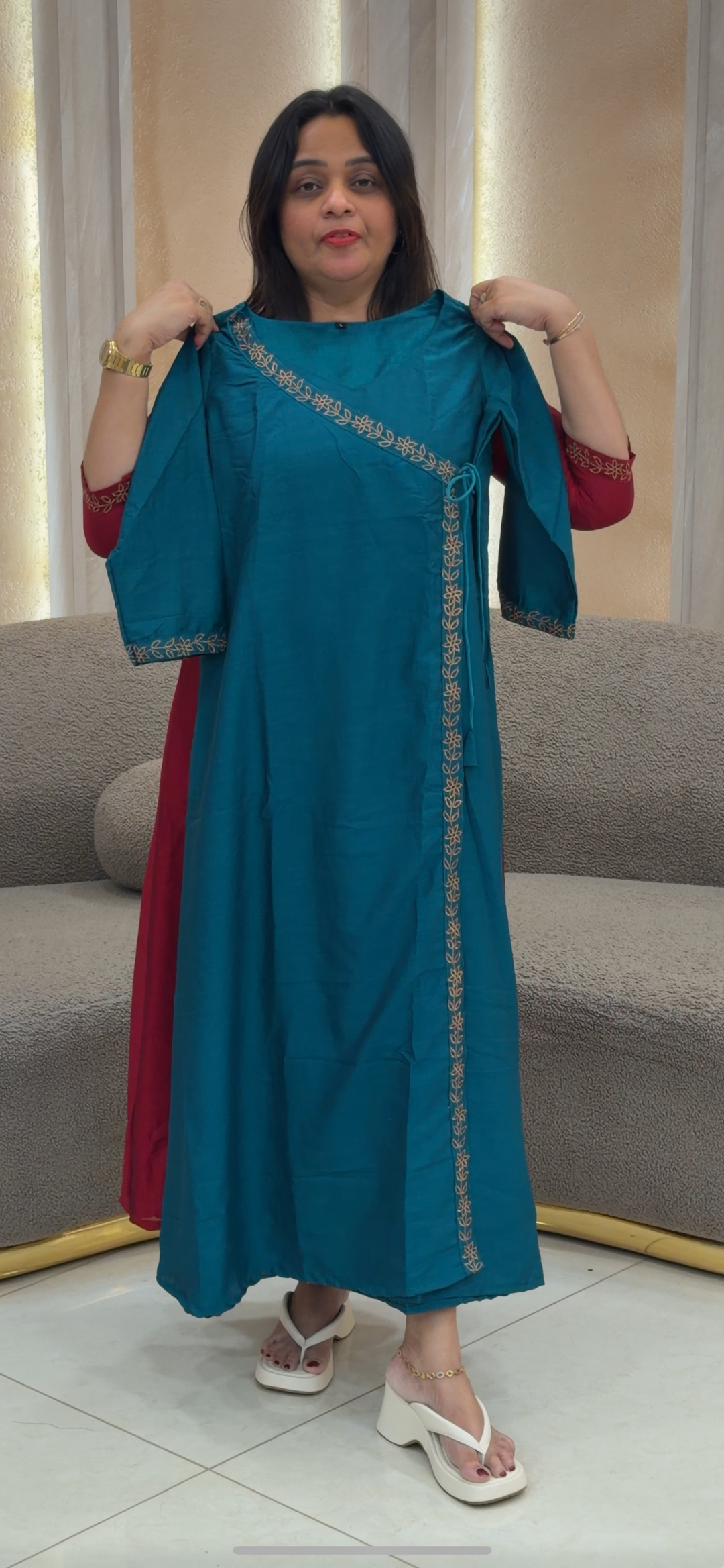 HANDWORKED LONG ALINE TOPS  - NUWA -158