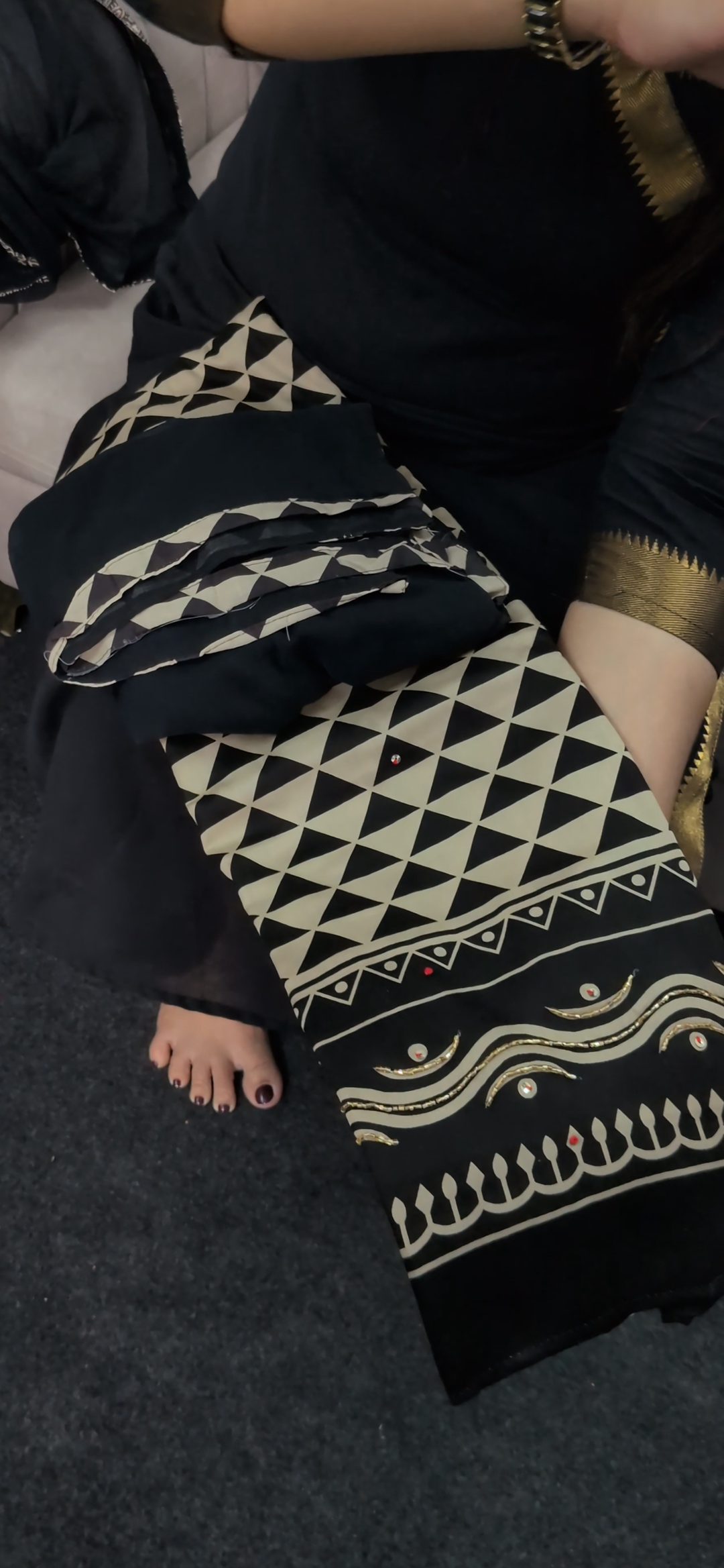 COTTON UNSTITCHED SALWAR SUITS - NUWA - 1317