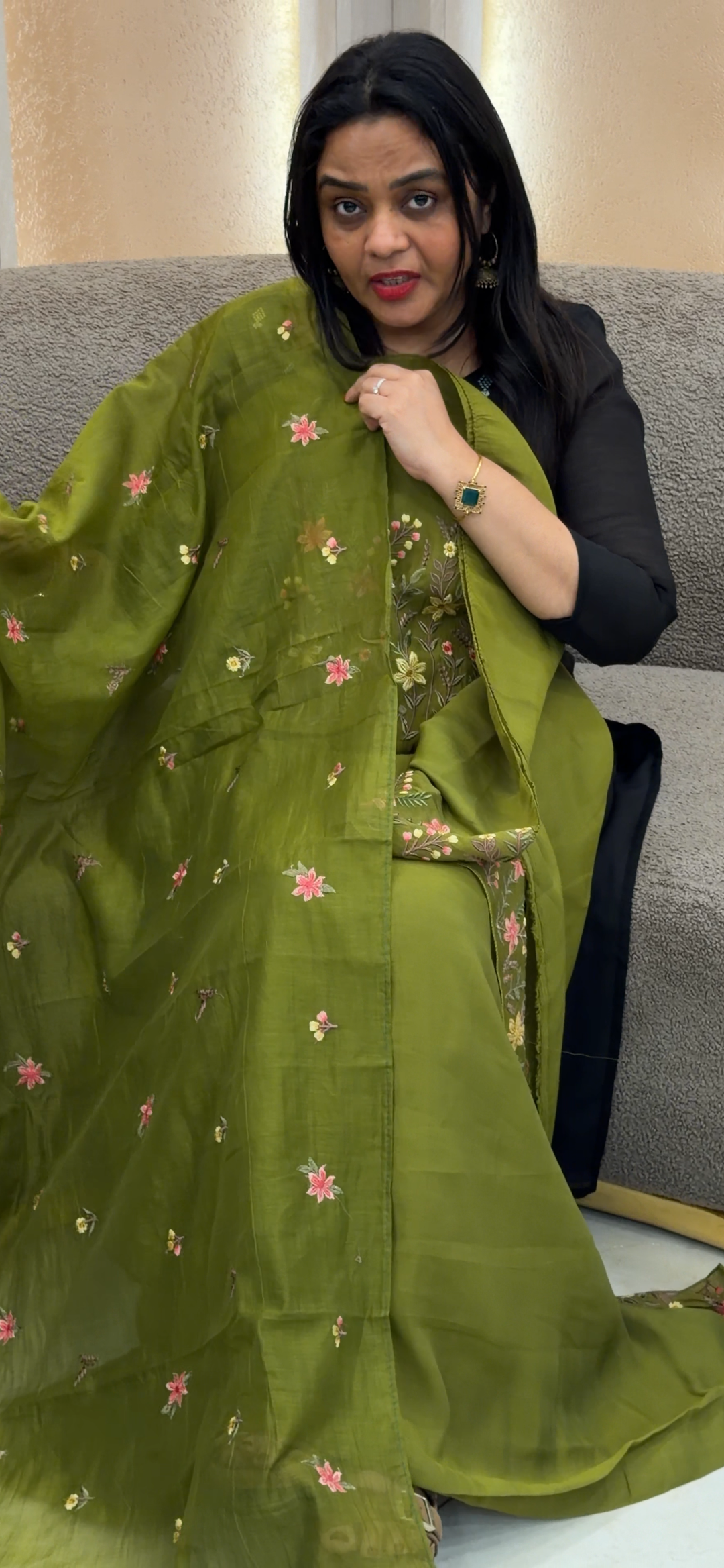 MUL CHANDERI UNSTITCHED SALWAR SUITS - NUWA - 1486