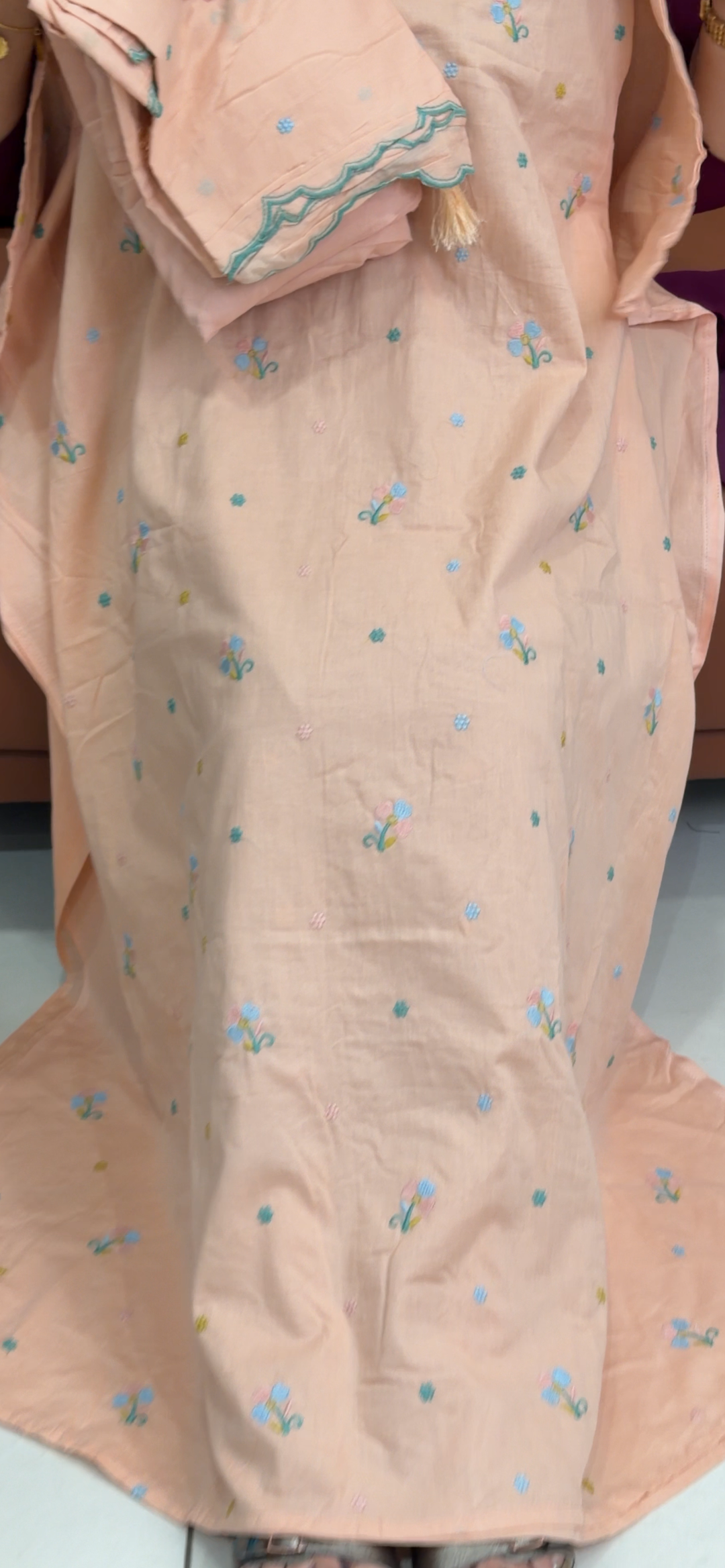 COTTON UNSTITCHED SALWAR SUITS - NUWA - 2390