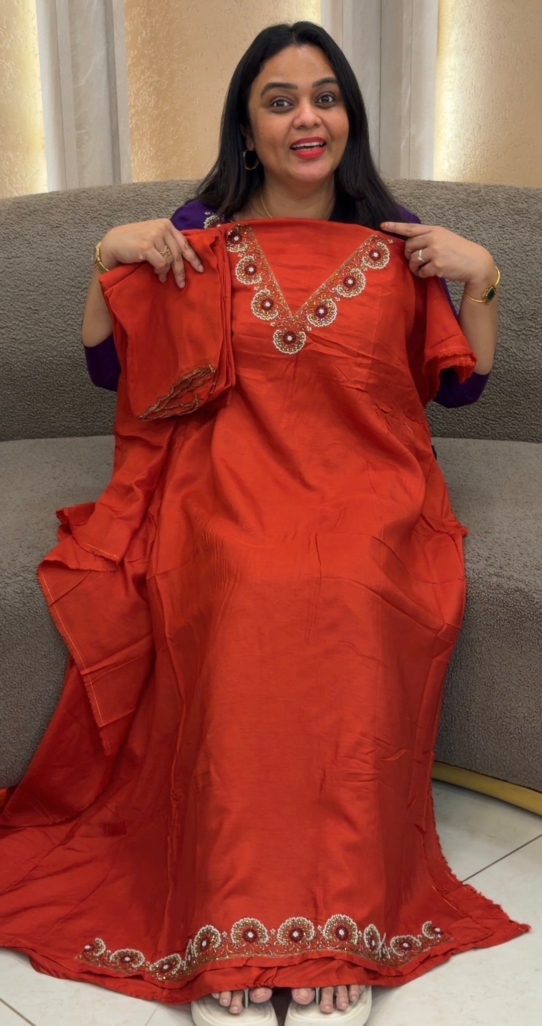 HANDWORKED SILK UNSTITCHED SALWAR SUITS  - NUWA-1404