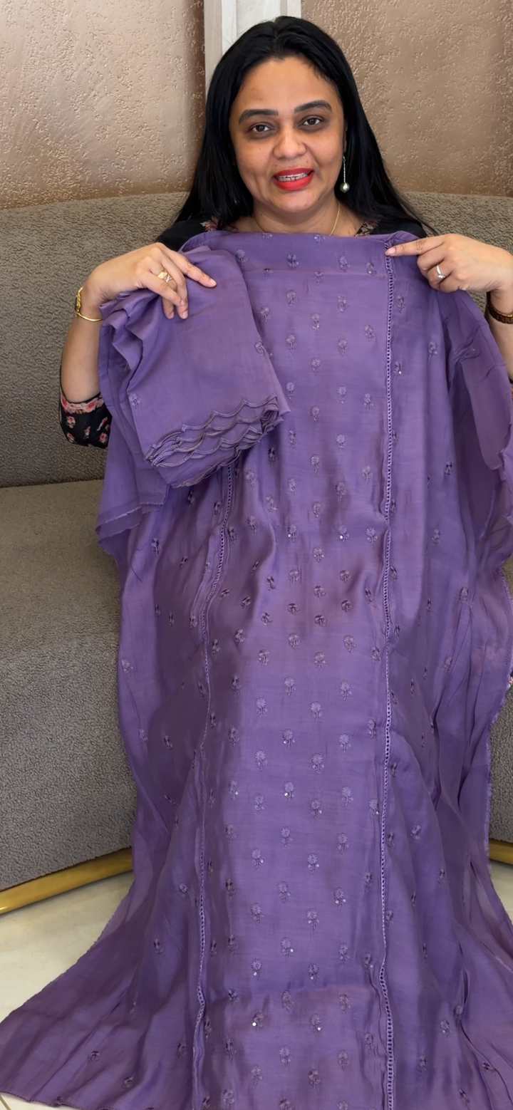 MUL CAHNEDRI UNSTITCHED SALWAR SUITS - NUWA - 2248