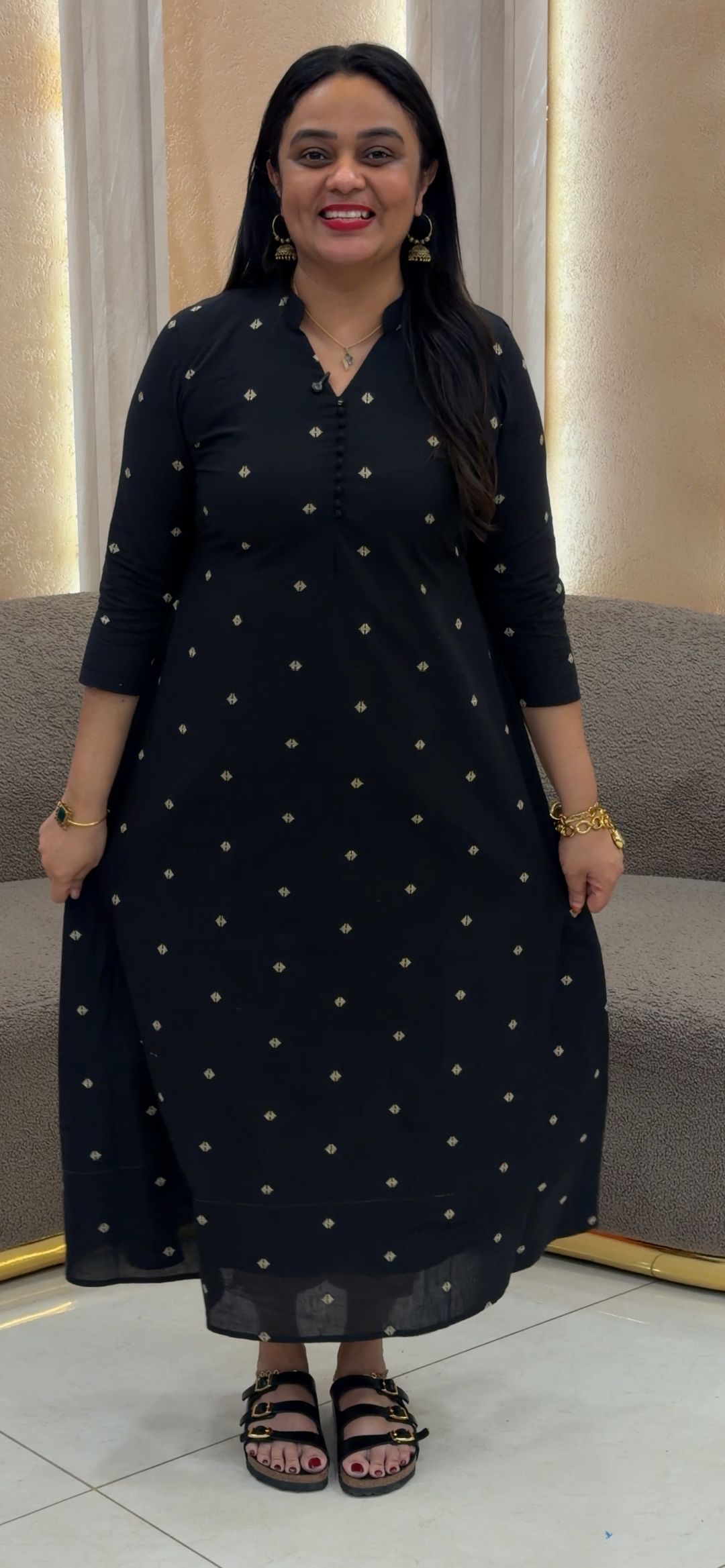 IN-HOUSE COTTON JAMDANI ALINE TOPS - NUWA - 1640