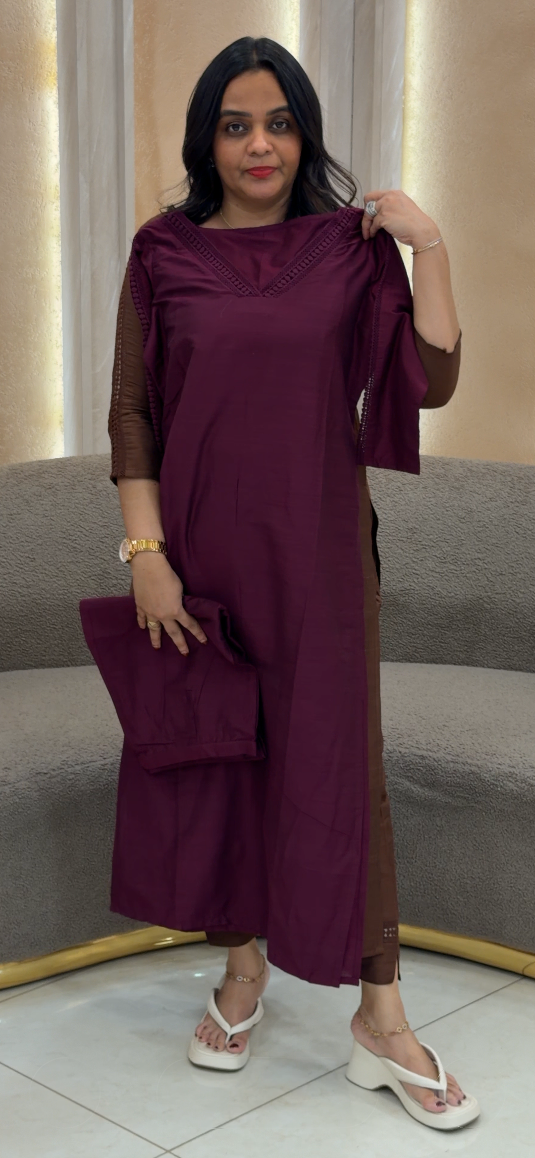 SLUB SILK TOP AND BOTTOM - NUWA - 874