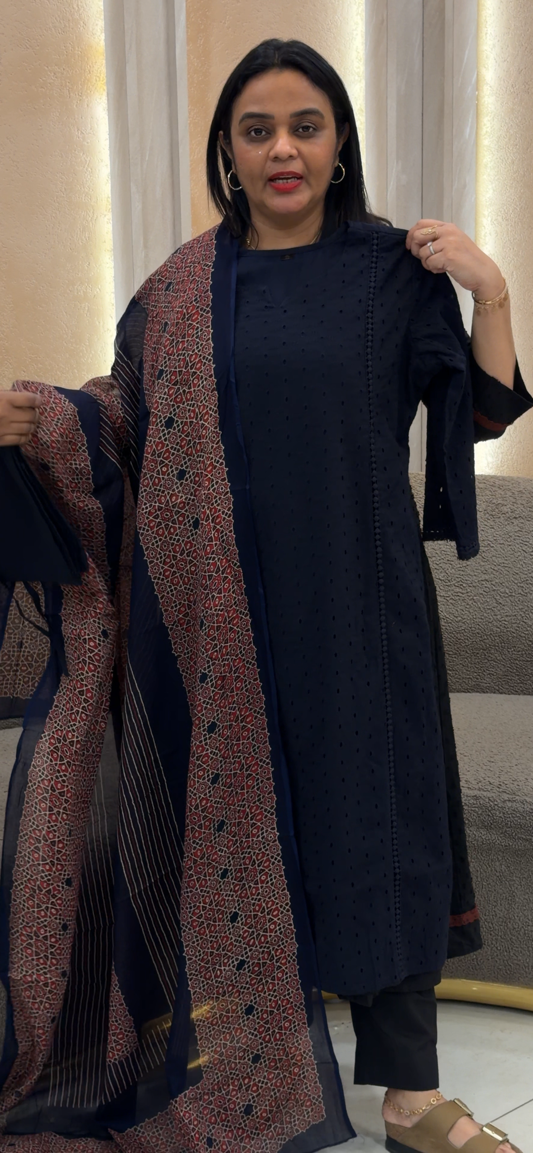 COTTON TOP, BOTTOM AND DUPATTA  - NUWA - 1113