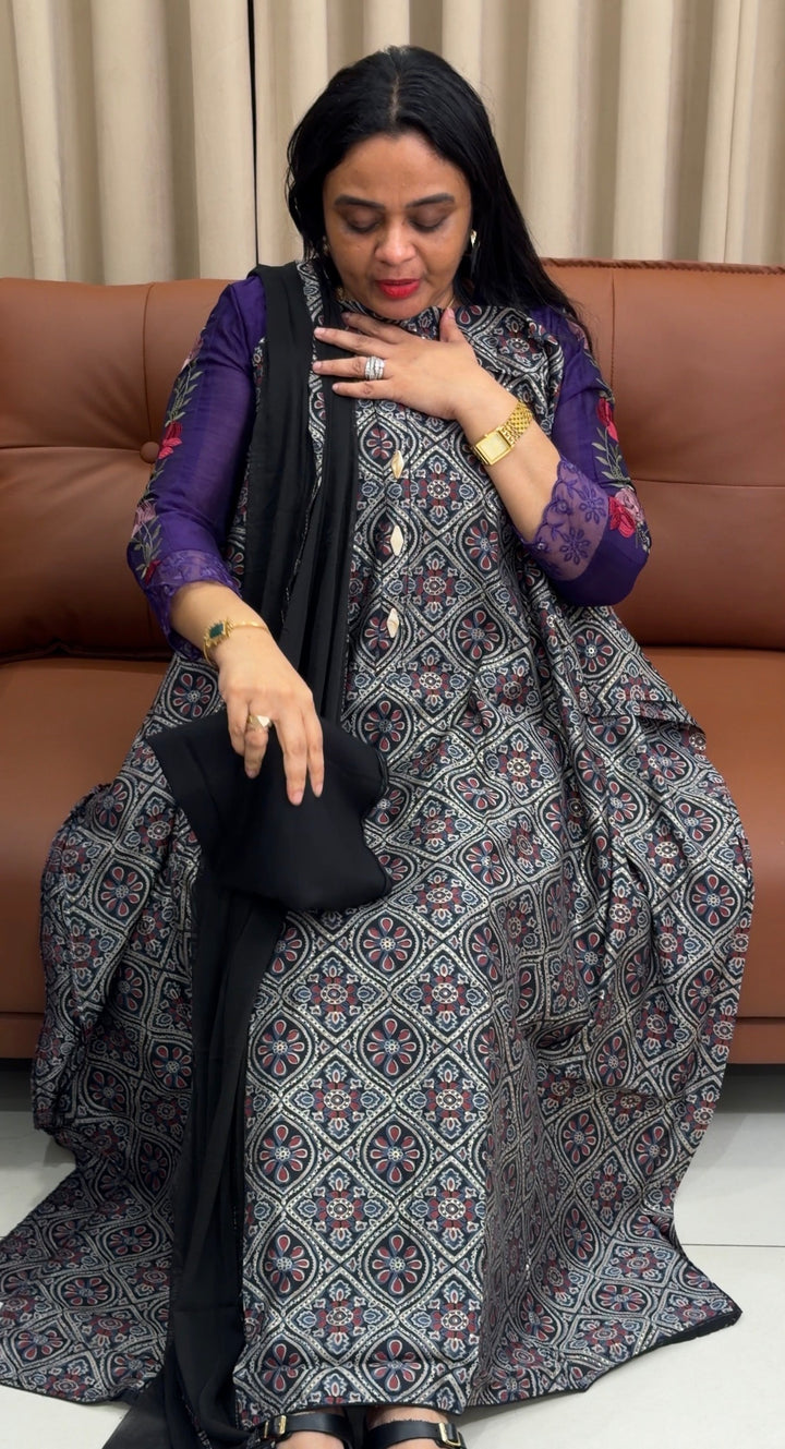 PRINTED SEMI MODAL UNSTITCHED SALWAR SUITS - NUWA-2182