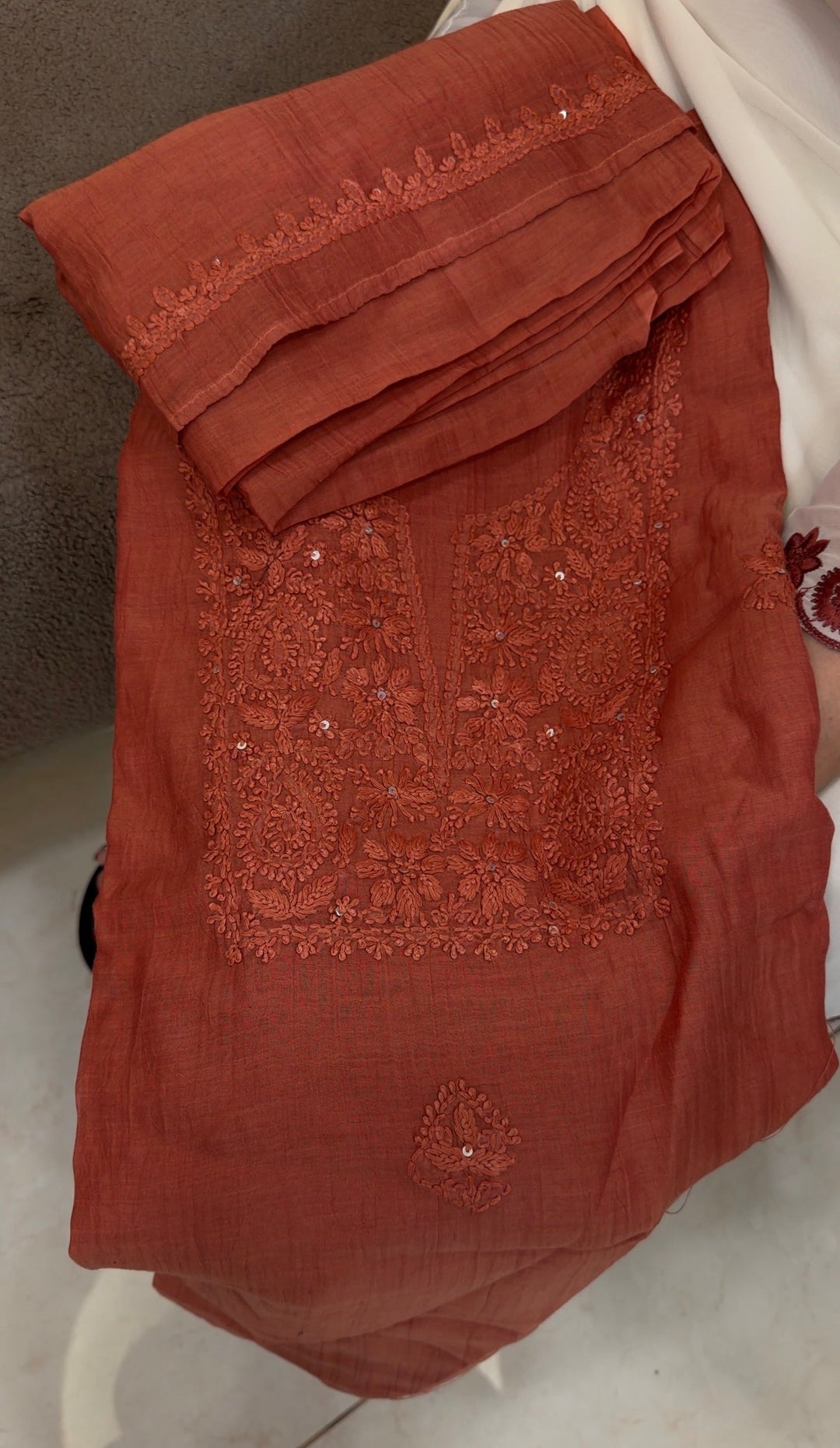 LUCKNOWI CHIKANKARI UNSTITCHED SALWAR SUITS -NUWA-1751