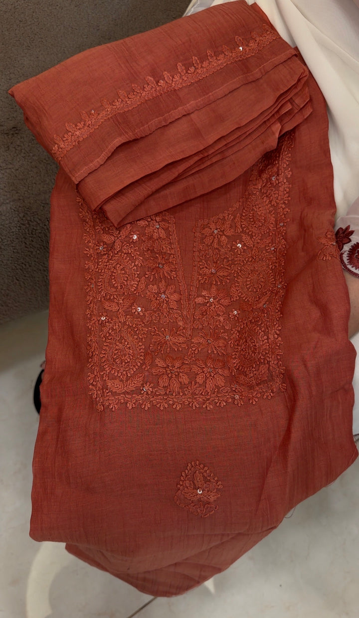 LUCKNOWI CHIKANKARI UNSTITCHED SALWAR SUITS -NUWA-1751