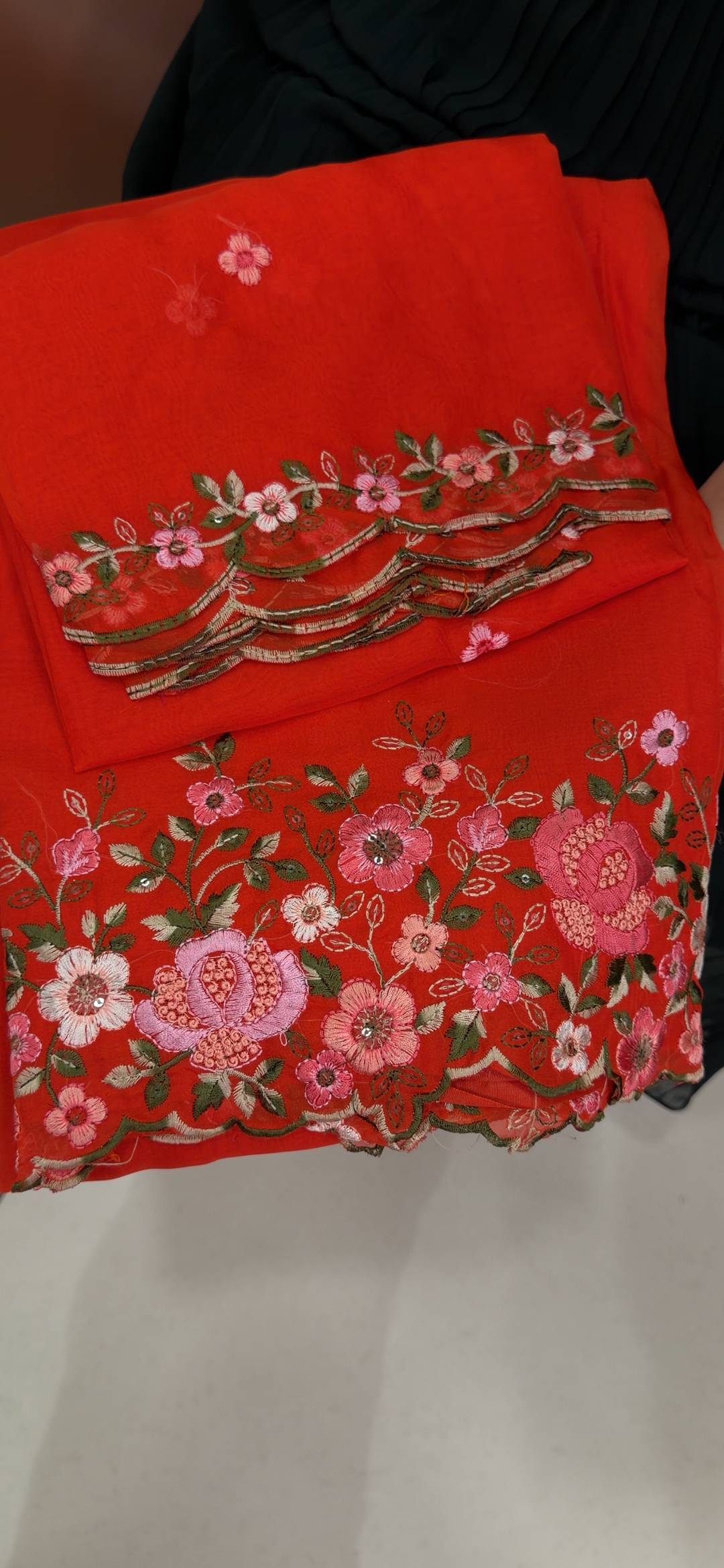 SOFT ORGANZA UNSTITCHED SALWAR SUITS - NUWA - 1892