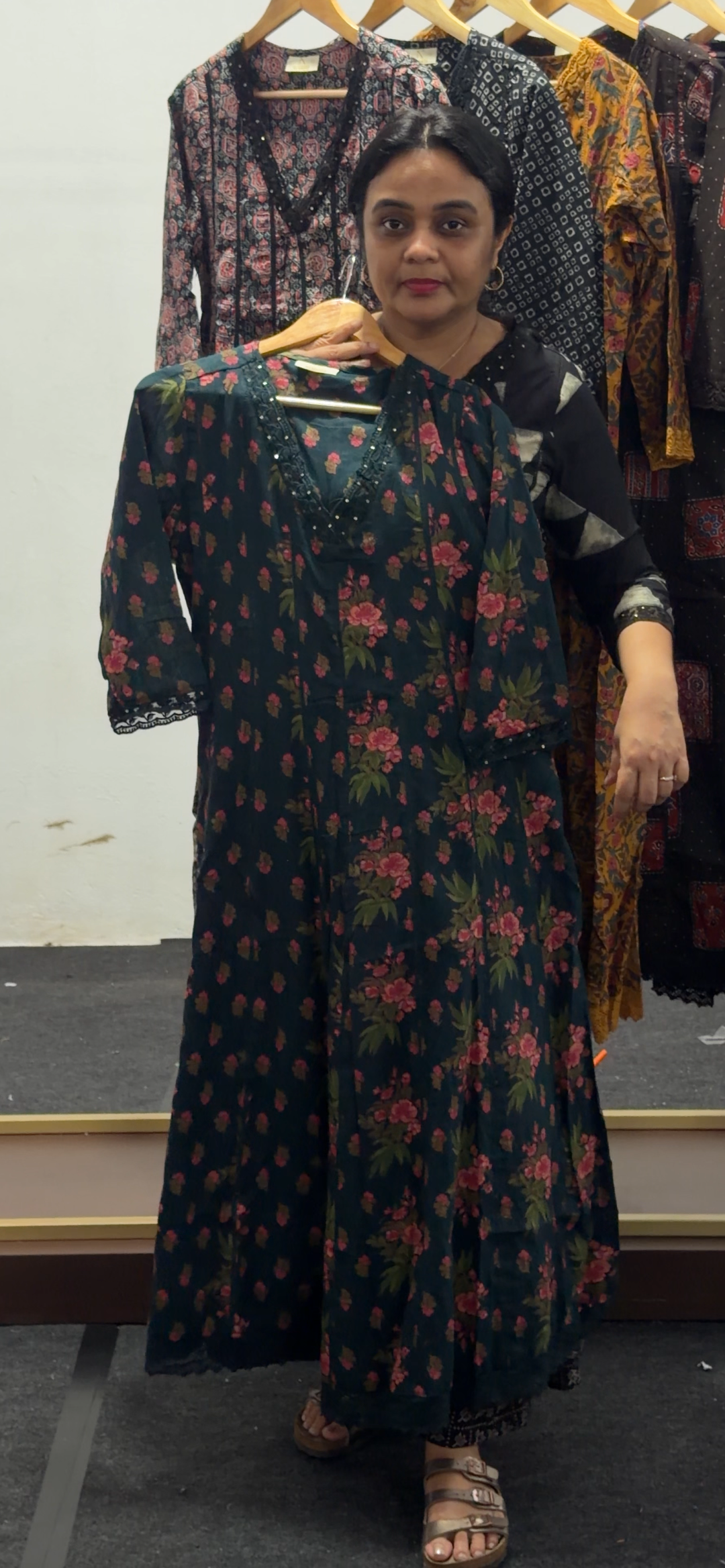 COTTON ANARKALI TOPS - NUWA - 2522
