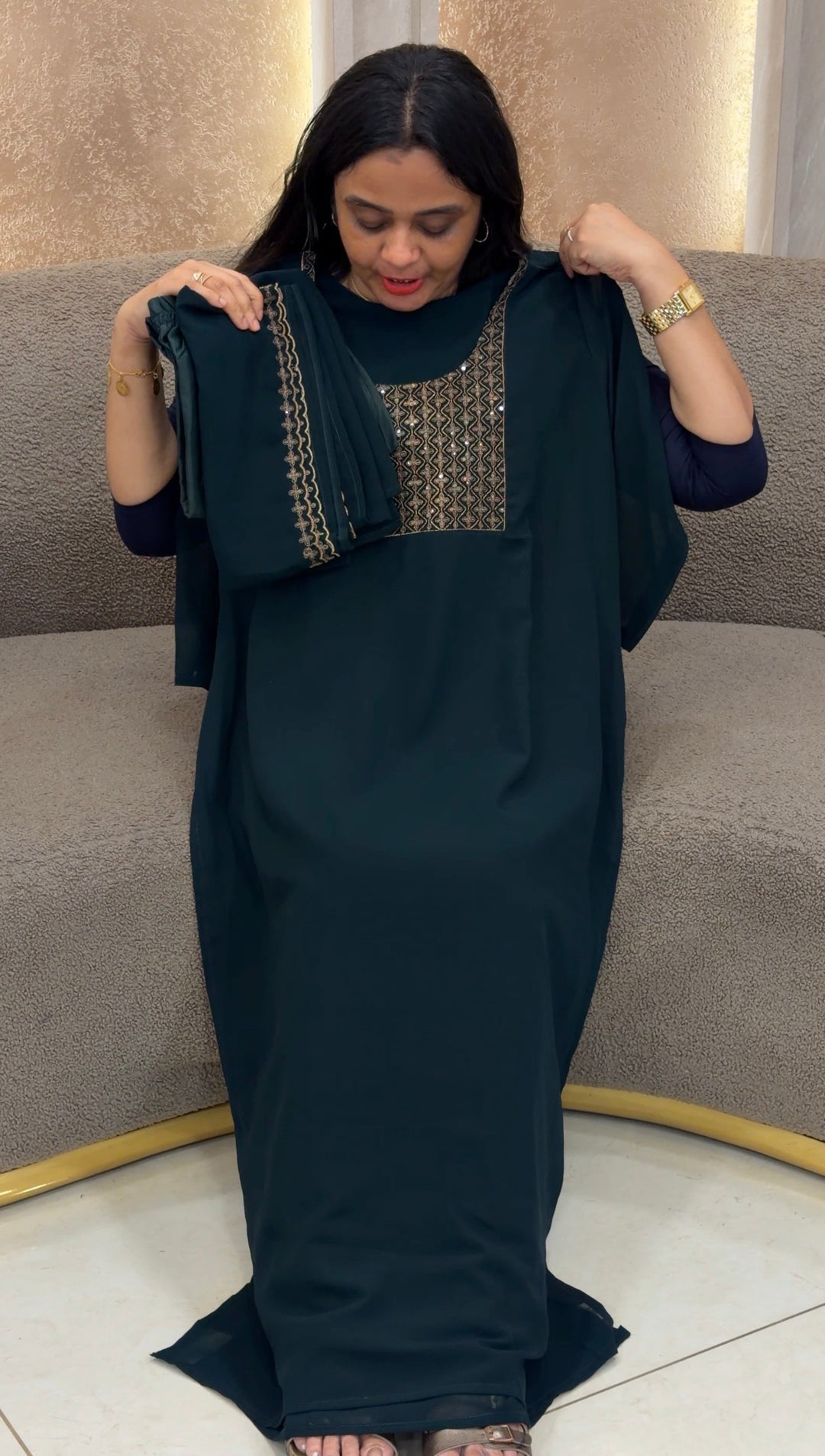 FAUX GEORGETTE TOP BOTTOM AND DUPATTA - NUWA-2420