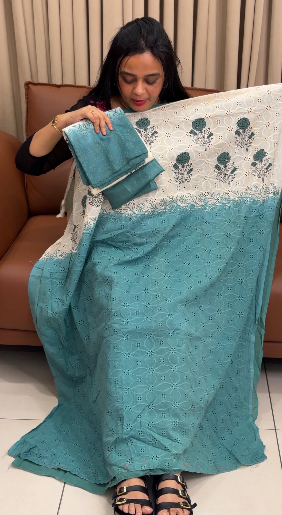 HAKOBA COTTON UNTITCHED SALWAR SUITS - NUWA-1943
