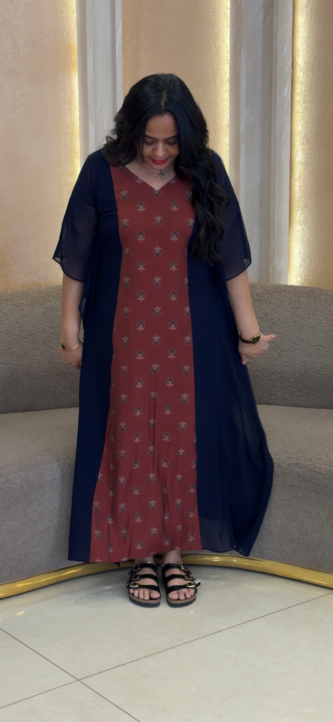 IN-HOUSE GEORGETTE KAFTAN TOPS -NUWA-2021