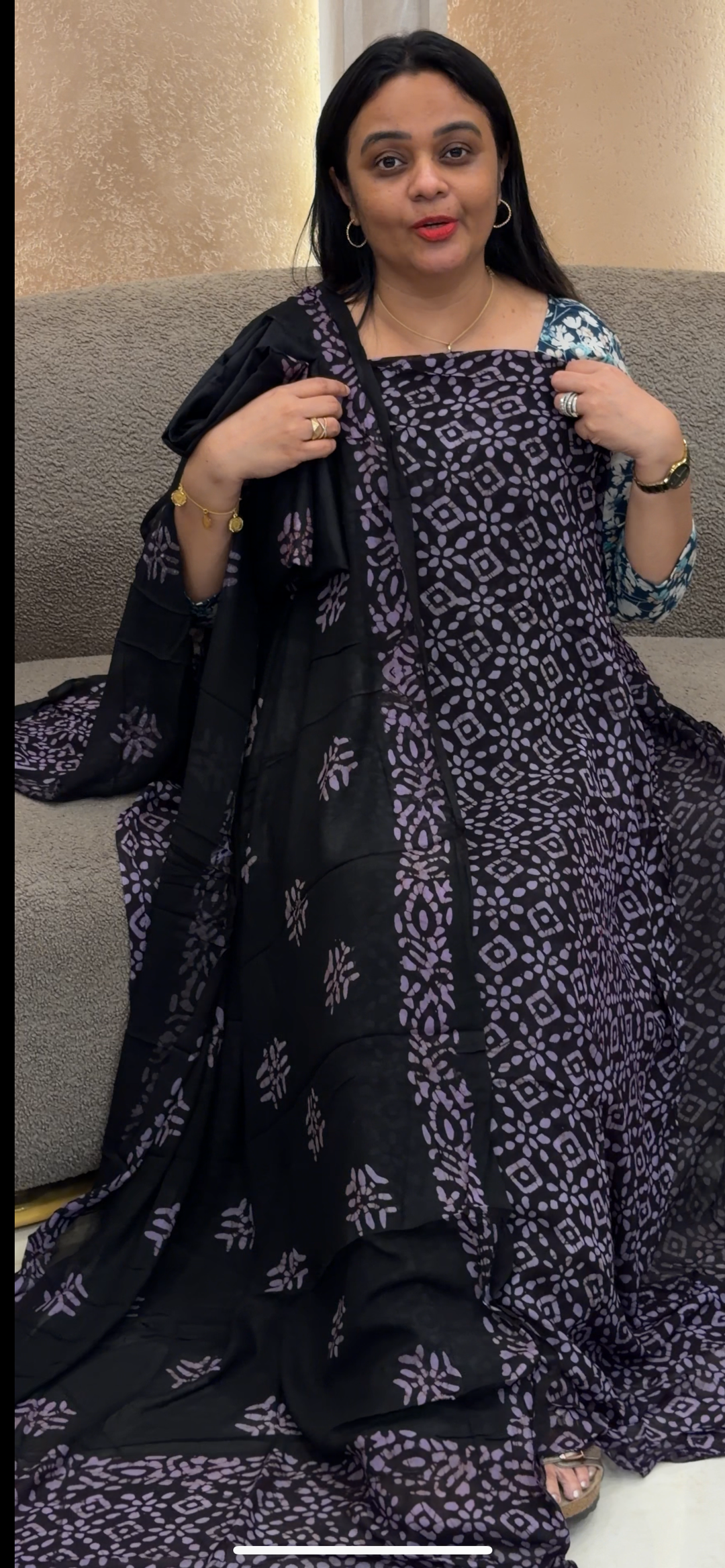 VISCOSE GEORGETTE UNSTITCHED SALWAR SUITS - NUWA - 2410