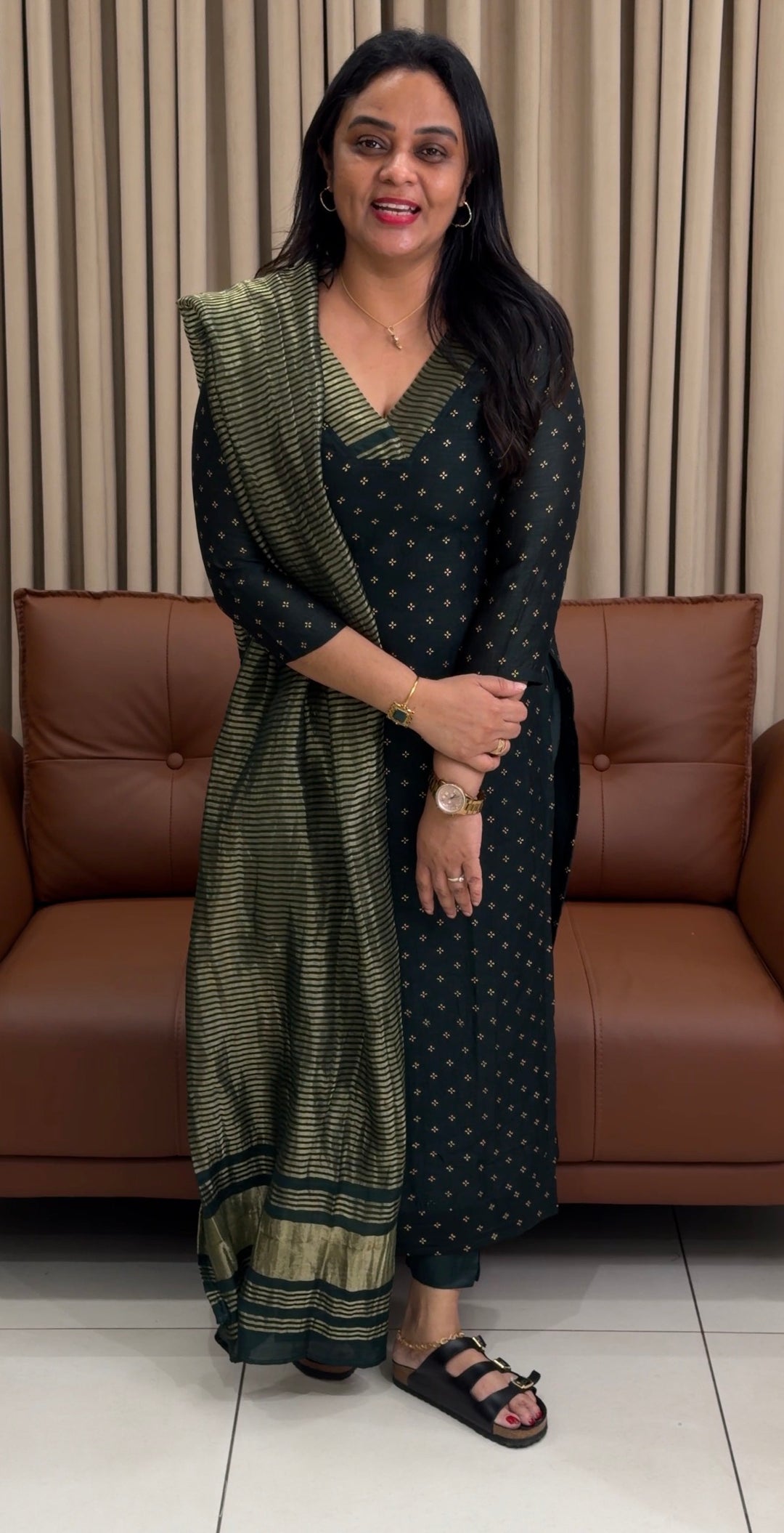 FORWARD SEMI RAW SILK TOP,BOTTOM AND DUPATTA - NUWA - 1754