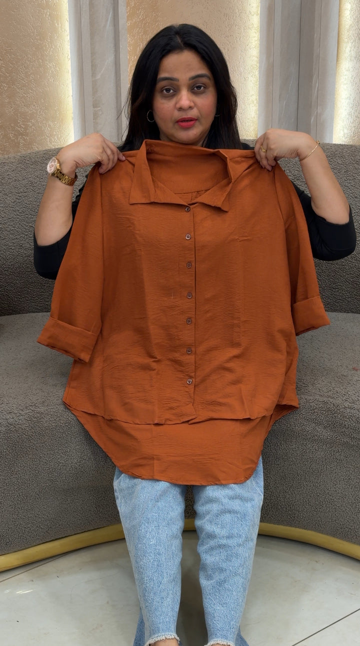 LINEN SHORT SHIRTS -NUWA-222