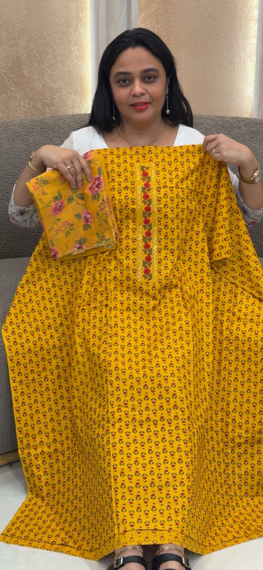 PRINTED COTTON UNSTITCHED SALWAR SUITS - NUWA - 2328