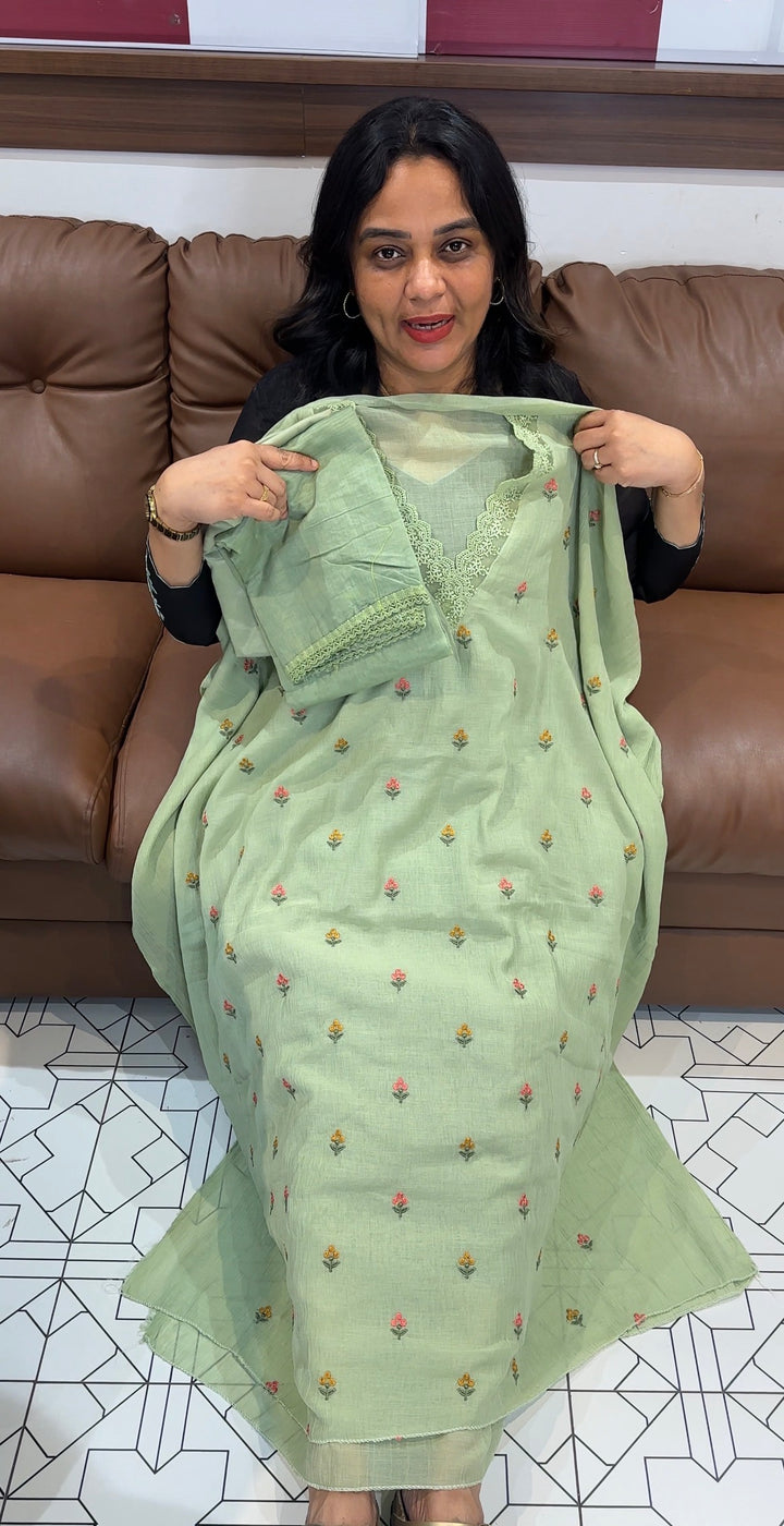 FORWARD MUL CHIFFON UNSTITCHED SALWAR SUITS - NUWA-608