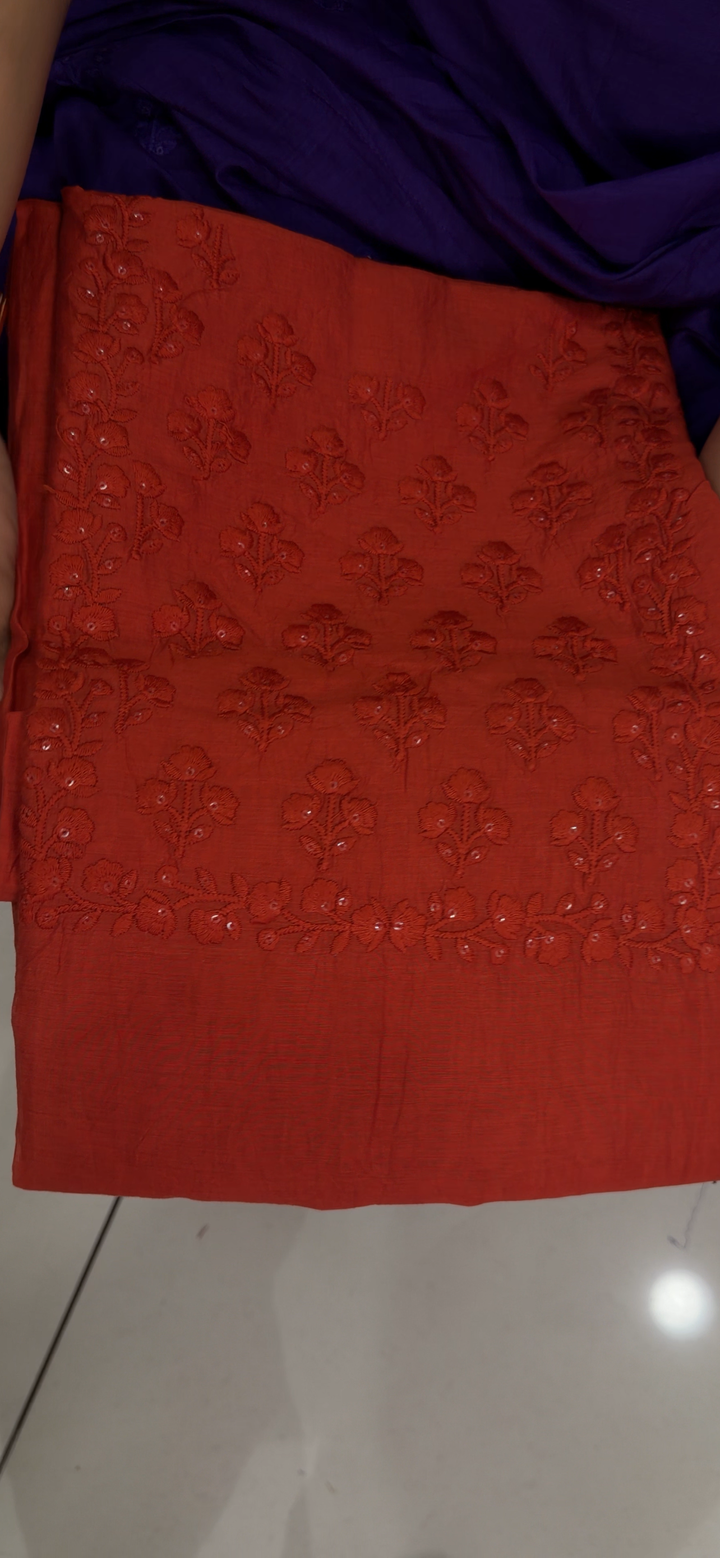 MALAI CHANDERI UNSTITCHED SALWAR SUITS - NUWA - 1554