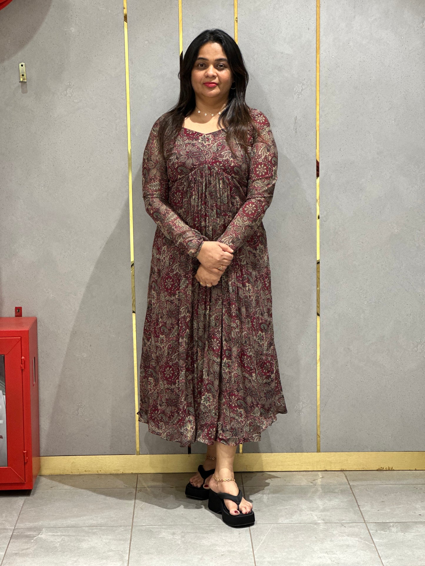 PRINTED ALIYA CUT TOPS - NUWA-014